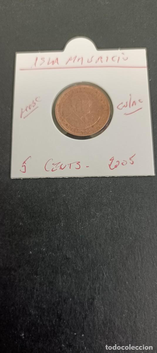 Moedas antigas de &Aacute;frica: ISLA MAURICIO 5 CENTIMOS 2005 MBC KM=52 (COBRE-ACERO)
