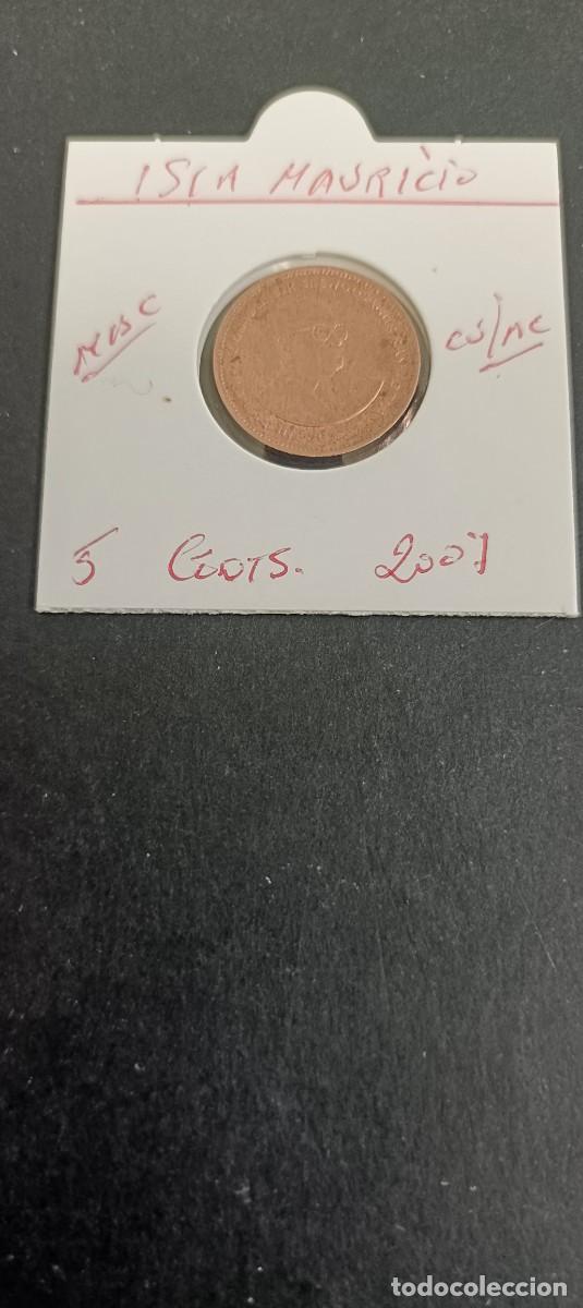 Monedas antiguas de &Aacute;frica: ISLA MAURICIO 5 CENTIMOS 2007 MBC KM=52 (COBRE-ACERO)