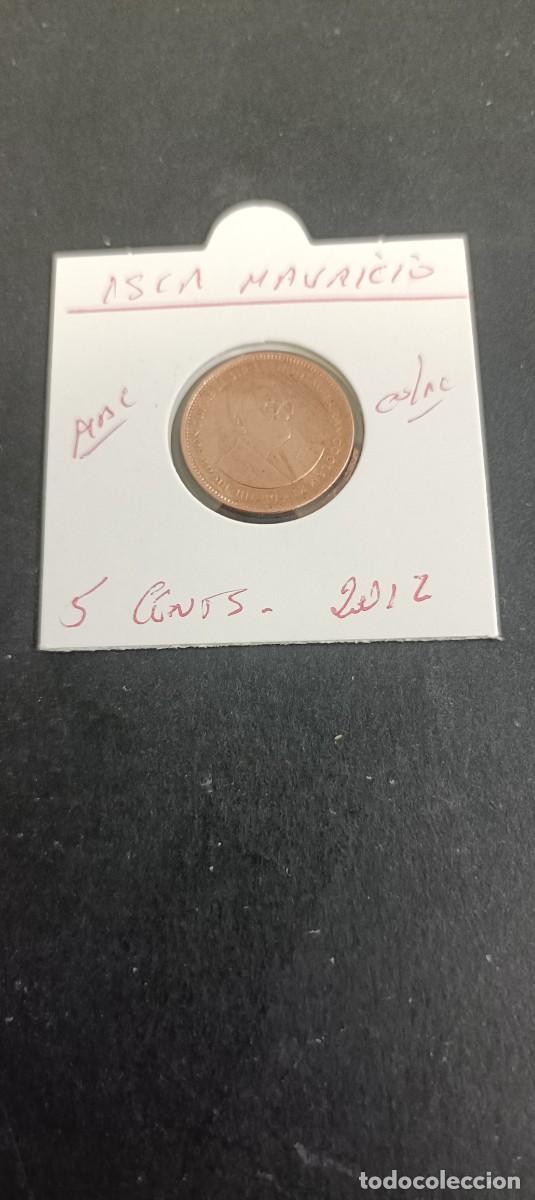 Monedas antiguas de &Aacute;frica: ISLA MAURICIO 5 CENTIMOS 2012 MBC KM=52 (COBRE-ACERO)