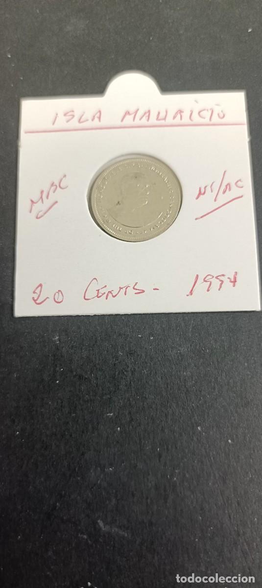 Monedas antiguas de &Aacute;frica: ISLA MAURICIO 20 CENTIMOS 1994 MBC KM=53 (NIQUEL-ACERO)