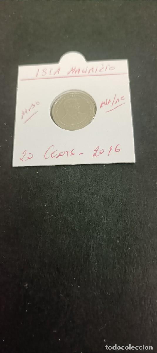 Monedas antiguas de &Aacute;frica: ISLA MAURICIO 20 CENTIMOS 2016 MBC KM=53 (NIQUEL-ACERO)