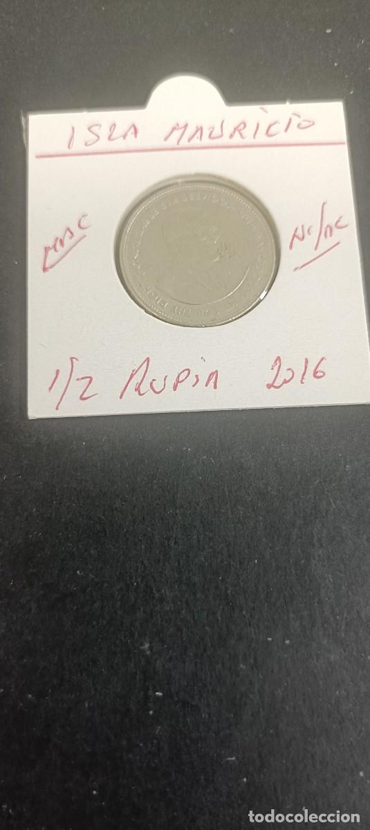 Monedas antiguas de &Aacute;frica: ISLA MAURICIO 1/2 RUPIA 2016 MBC KM=54 (NIQUEL-ACERO)