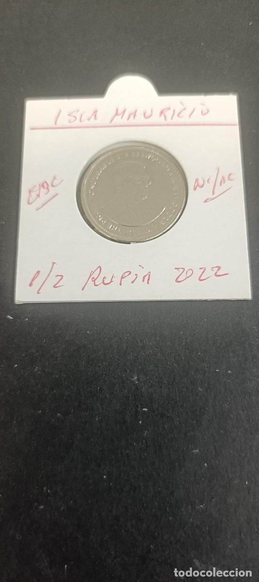 Monedas antiguas de &Aacute;frica: ISLA MAURICIO 1/2 RUPIA 2022 EBC KM=54 (NIQUEL-ACERO)