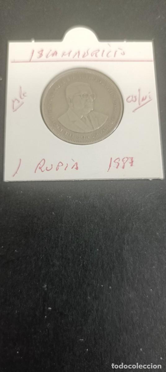 Monedas antiguas de &Aacute;frica: ISLA MAURICIO 1 RUPIA 1987 EBC KM=55 (CUPRONIQUEL)
