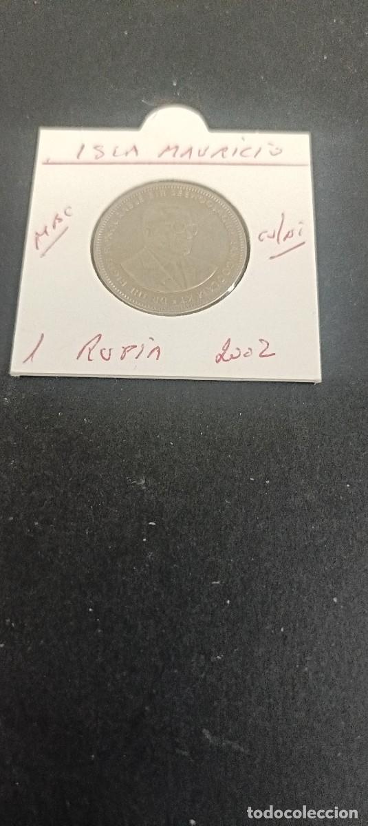 Monedas antiguas de &Aacute;frica: ISLA MAURICIO 1 RUPIA 2002 MBC KM=55 (CUPRONIQUEL)