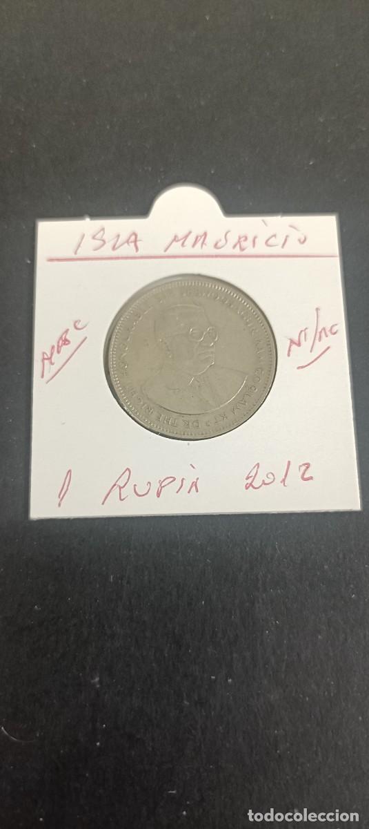 Monedas antiguas de &Aacute;frica: ISLA MAURICIO 1 RUPIA 2012 MBC KM=55 (CUPRONIQUEL)