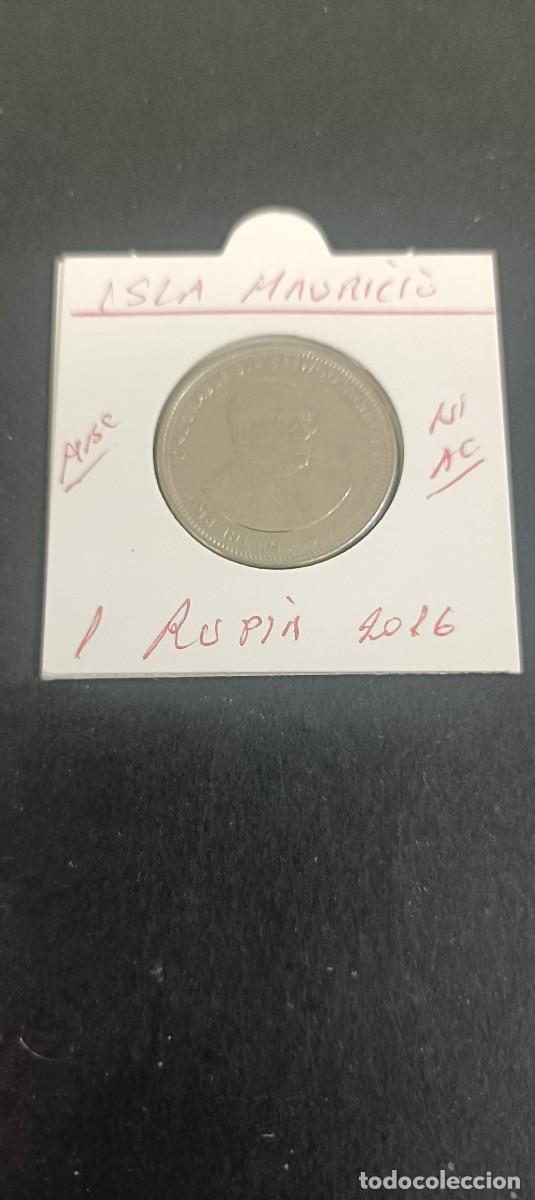 Moedas antigas de &Aacute;frica: ISLA MAURICIO 1 RUPIA 2016 MBC KM=55a (NIQUEL-ACERO)