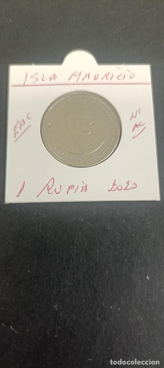 Moedas antigas de &Aacute;frica: ISLA MAURICIO 1 RUPIA 2020 EBC KM=55a (NIQUEL-ACERO)