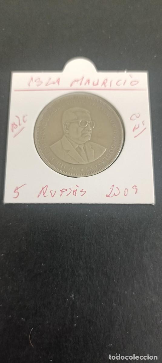 Monedas antiguas de &Aacute;frica: ISLA MAURICIO 5 RUPIAS 2009 BC KM=56 (CUPRONIQUEL)