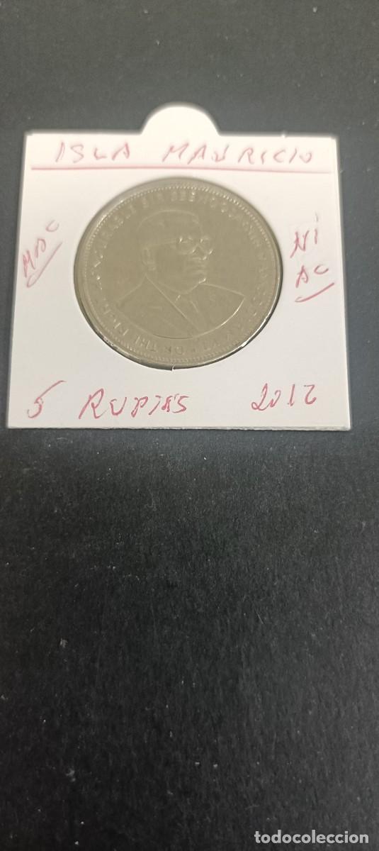 Monedas antiguas de &Aacute;frica: ISLA MAURICIO 5 RUPIAS 2012 MBC KM=56a (NIQUEL-ACERO)