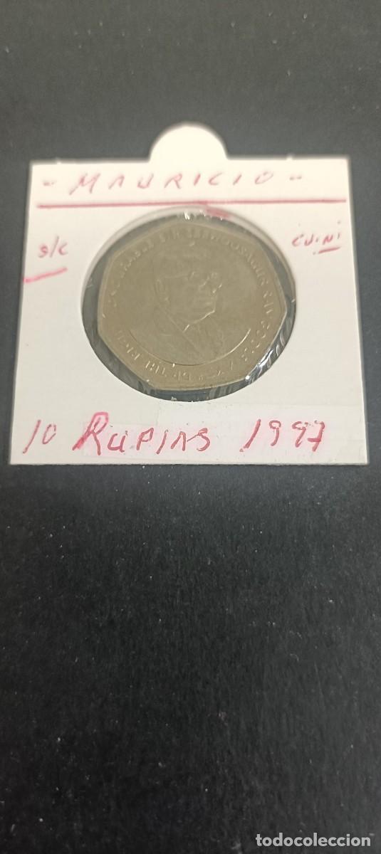 Monedas antiguas de &Aacute;frica: ISLA MAURICIO 10 RUPIAS 1997 S/C KM=61 (CUPRONIQUEL)