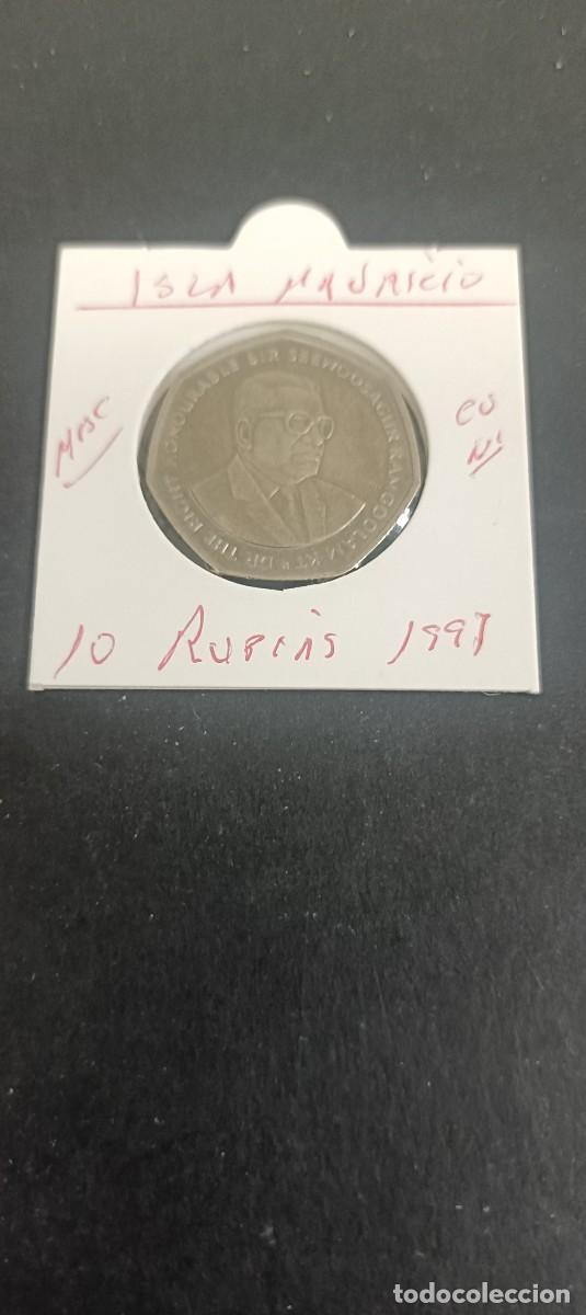 Monedas antiguas de &Aacute;frica: ISLA MAURICIO 10 RUPIAS 1997 MBC KM=61 (CUPRONIQUEL)