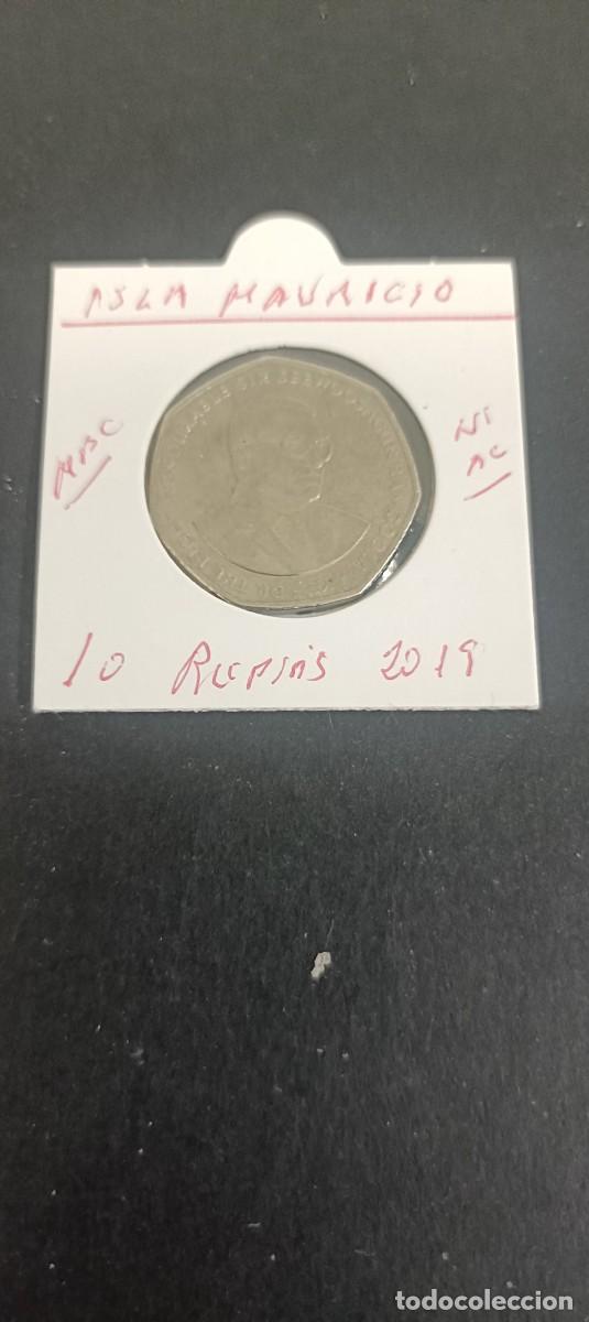 Monedas antiguas de &Aacute;frica: ISLA MAURICIO 10 RUPIAS 2019 MBC KM=61a (NIQUEL-ACERO)