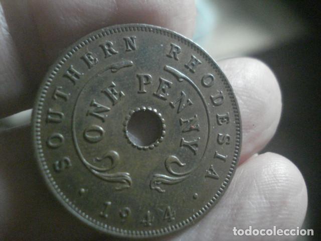 Monedas antiguas de &Aacute;frica: RODESIA RHODESIA - UN PENNY A&Ntilde;O 1944 - PRECIOSA