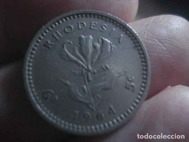 Monedas antiguas de &Aacute;frica: RODESIA RHODESIA - 6 PENIQUES A&Ntilde;O 1964