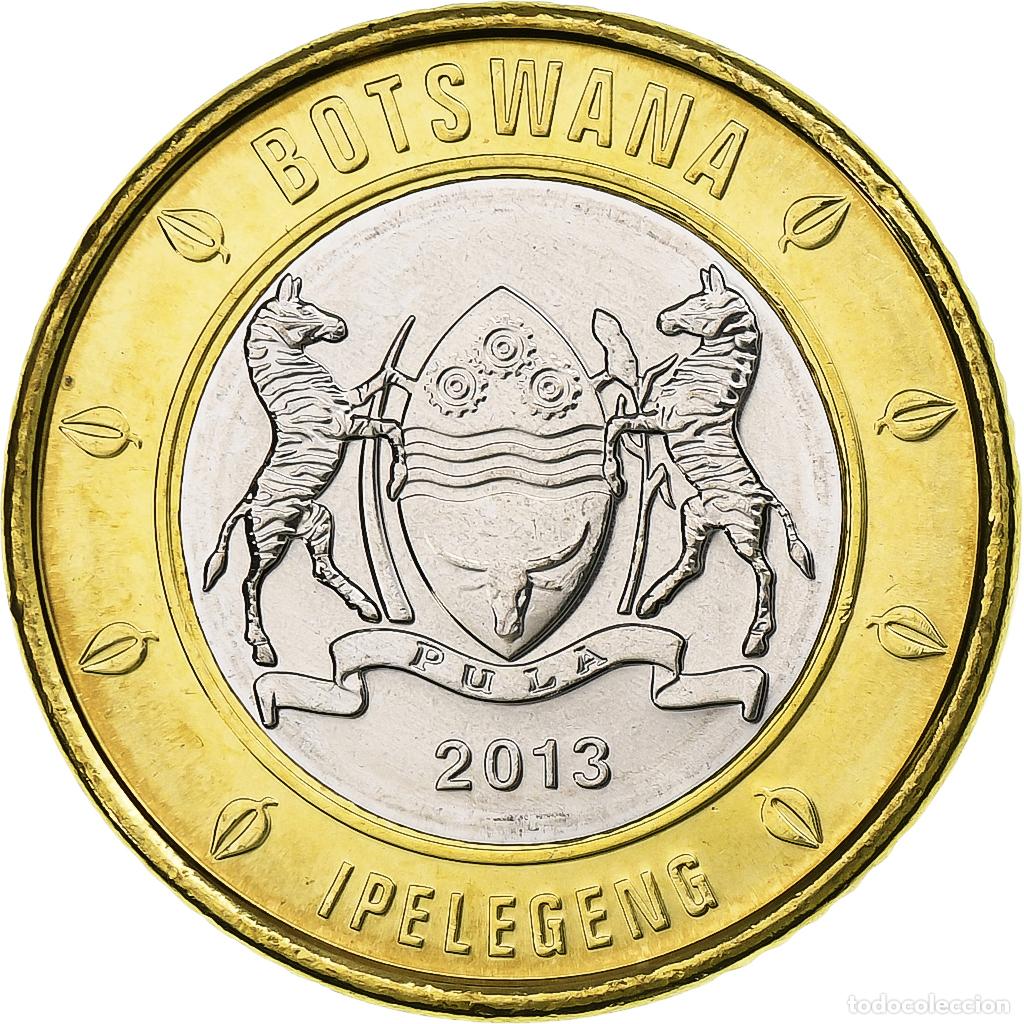 Monedas antiguas de &Aacute;frica: [#1305485] Botsuana, 5 Pula, 2013, Royal Canadian Mint, Bimet&aacute;lico, SC