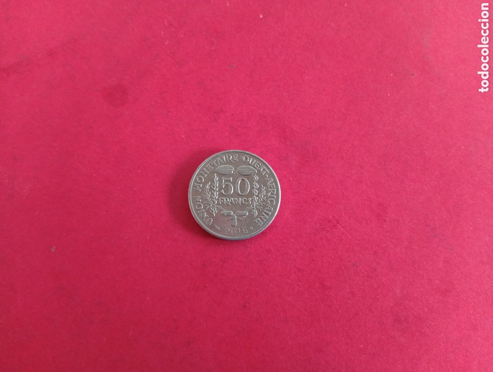 Monedas antiguas de &Aacute;frica: 50 francos &Aacute;frica Oeste 2016