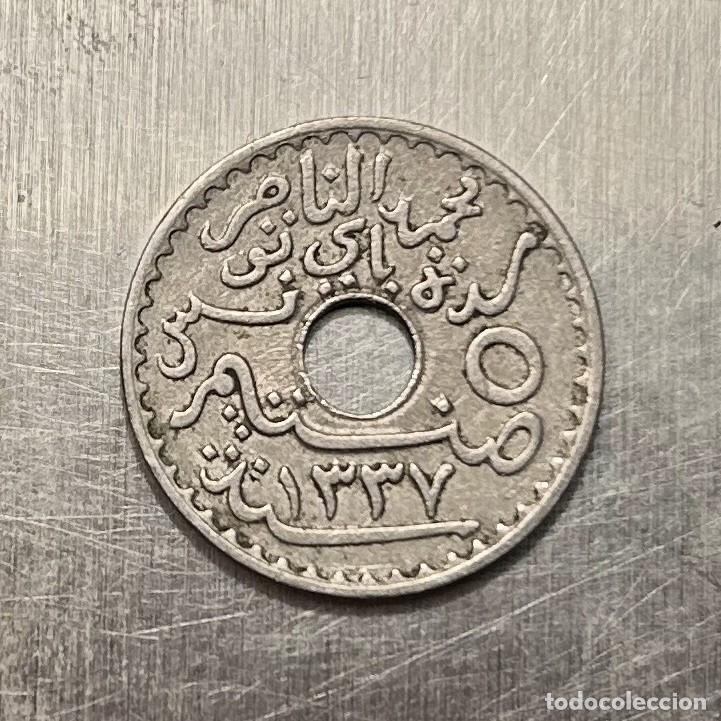 Monedas antiguas de &Aacute;frica: 5 CENTIMES 1918 TUNEZ - Foto 2
