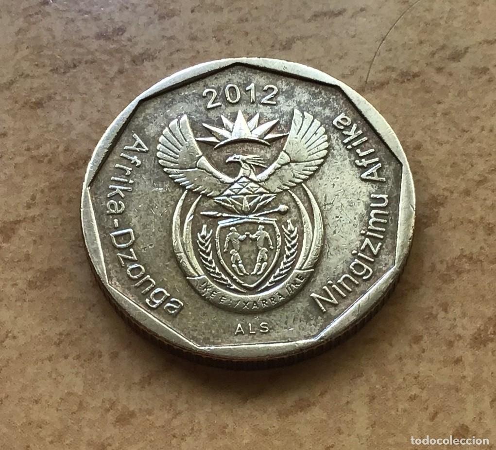 Monedas antiguas de &Aacute;frica: 50 centavos de Sud&aacute;frica. A&ntilde;o 2012
