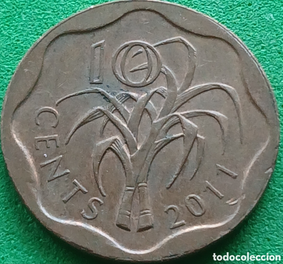 Monedas antiguas de &Aacute;frica: Esuatini ( Swazilandia) 10 cents 2011 km#57
