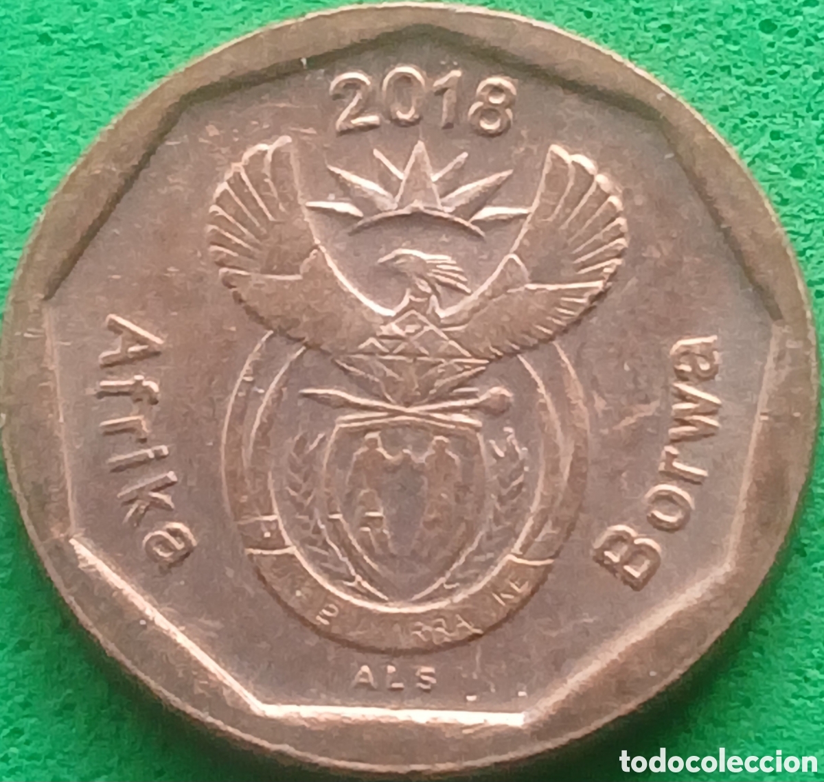 Monedas antiguas de &Aacute;frica: Afrika Borwa 10 cents 2018 UC#28