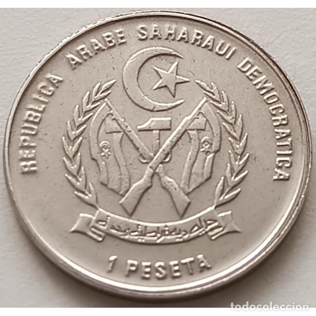 Monedas antiguas de &Aacute;frica: SAHARA OCCIDENTAL - SERIE 3 MONEDAS = 1 + 2 + 5 PESETAS 1992