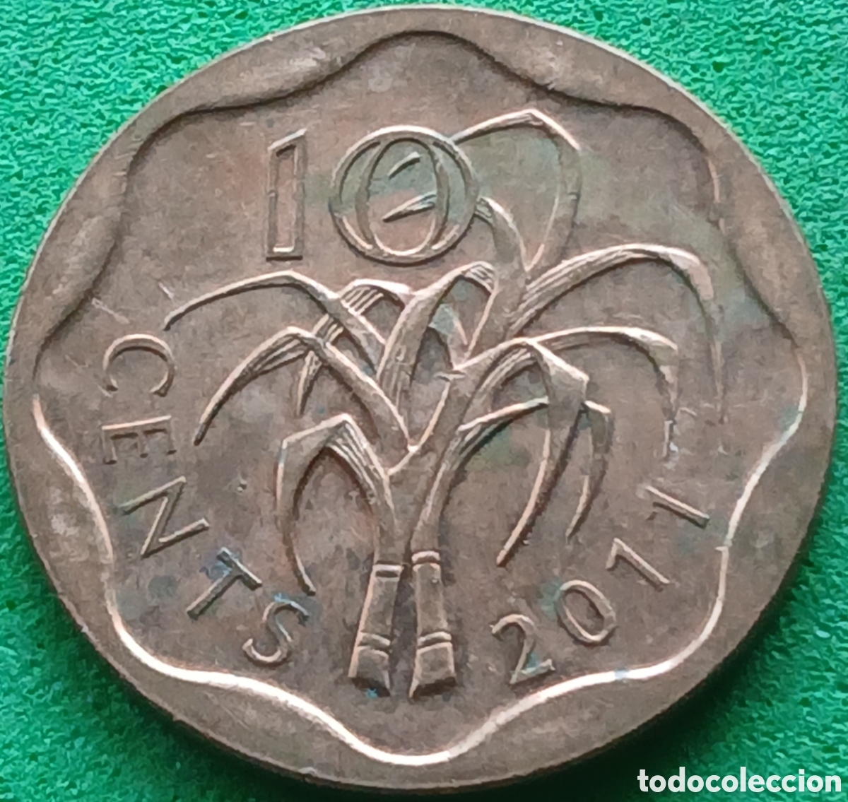 Monedas antiguas de &Aacute;frica: Esuatini ( Swazilandia) 10 cents 2011 km#57