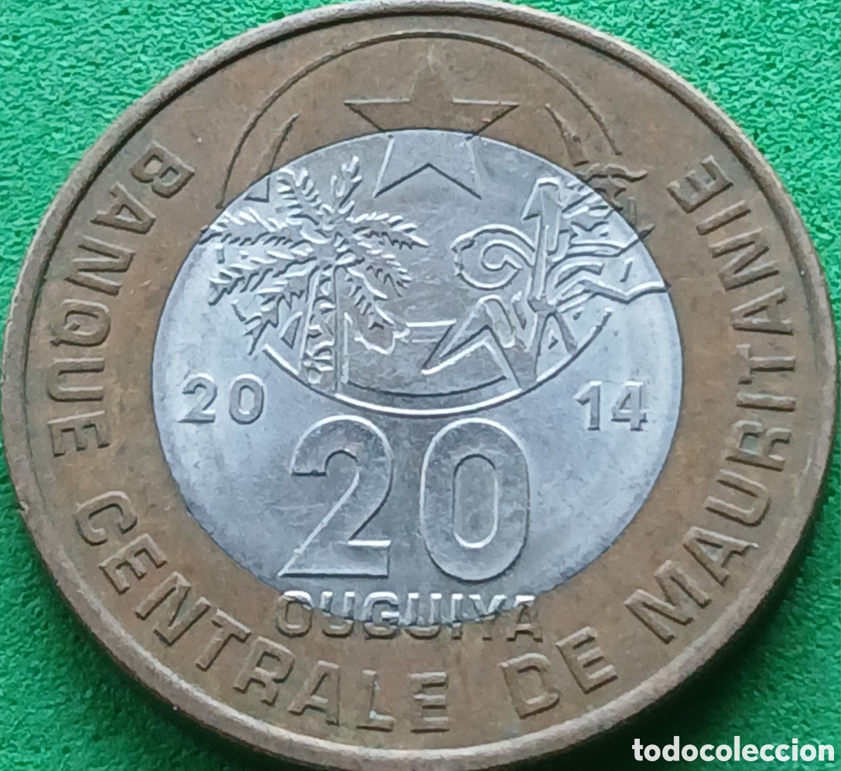 Monedas antiguas de &Aacute;frica: Mauritania 20 uguiya 2014 km#8