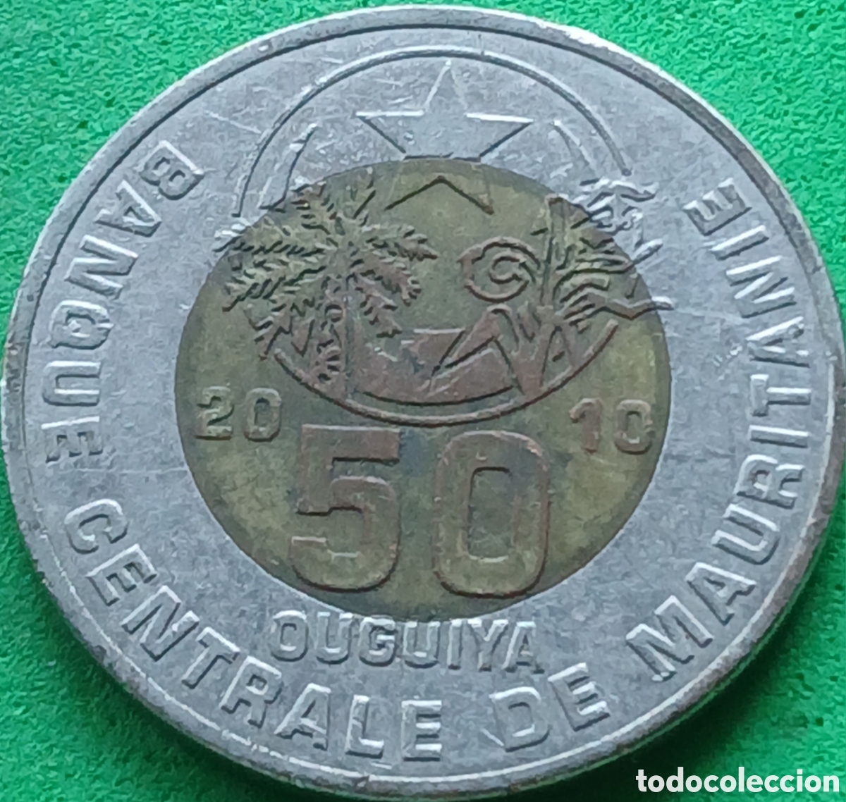 Monedas antiguas de &Aacute;frica: Mauritania 50 uguiya 2010 km#9
