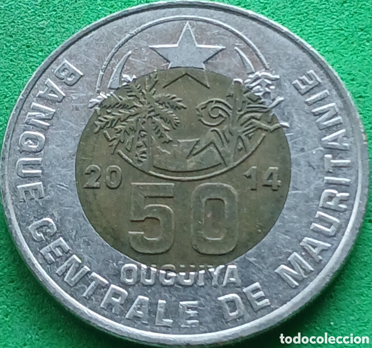 Monedas antiguas de &Aacute;frica: Mauritania 50 uguiya 2014 km#9