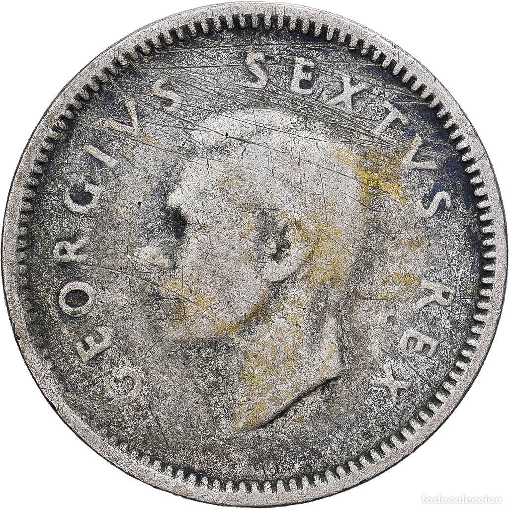 Monedas antiguas de &Aacute;frica: [#1530033] Sud&aacute;frica, George VI, 3 Pence, 1951, Plata, MBC+, KM:35.2