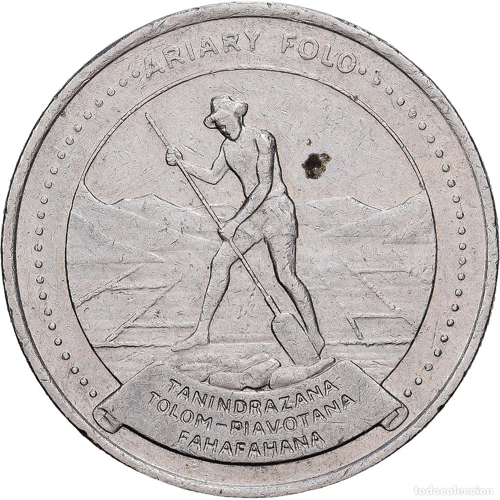 Monedas antiguas de &Aacute;frica: [#1513227] Madagascar, 10 Ariary, 1978, British Royal Mint, N&iacute;quel, MBC, KM:13