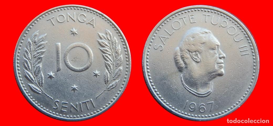 Monedas antiguas de &Aacute;frica: 10 SENITI 1967 TONGA-144093