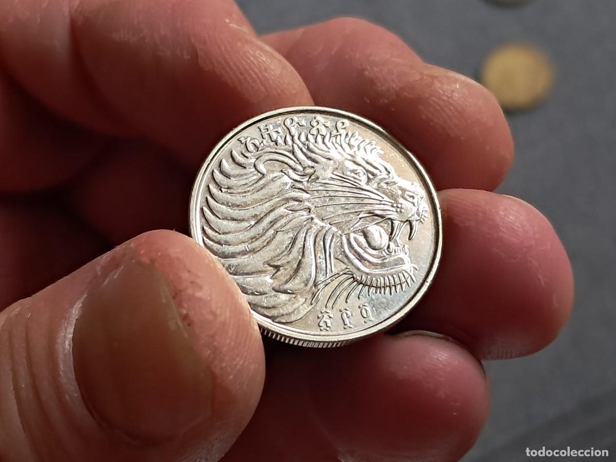 Monedas antiguas de &Aacute;frica: MONEDA DE ETIOP&Iacute;A 50 SANTEEM 2004 (2012) ፳፻፬ (magn&eacute;tica) KM# 47.2, AU.