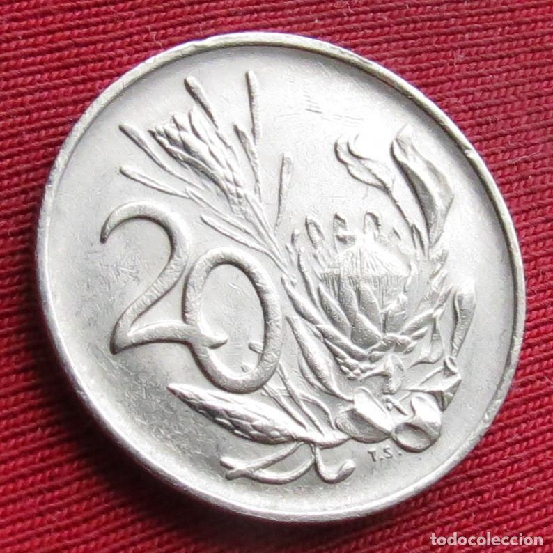 Monedas antiguas de &Aacute;frica: Sud&aacute;frica RSA 20 cents 1989