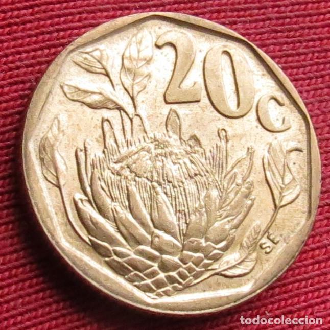 Monedas antiguas de &Aacute;frica: Sud&aacute;frica RSA 20 cents 1993