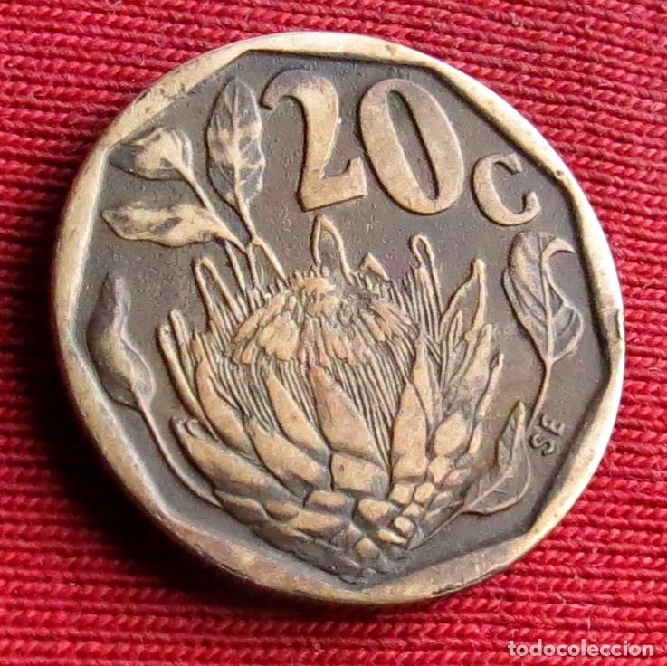Monedas antiguas de &Aacute;frica: Sud&aacute;frica RSA 20 cents 1995