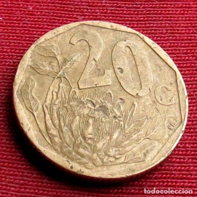 Monedas antiguas de &Aacute;frica: Sud&aacute;frica RSA 20 cents 1999