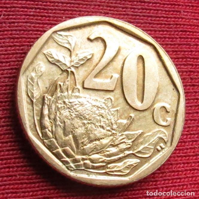 Monedas antiguas de &Aacute;frica: Sud&aacute;frica RSA 20 cents 2007