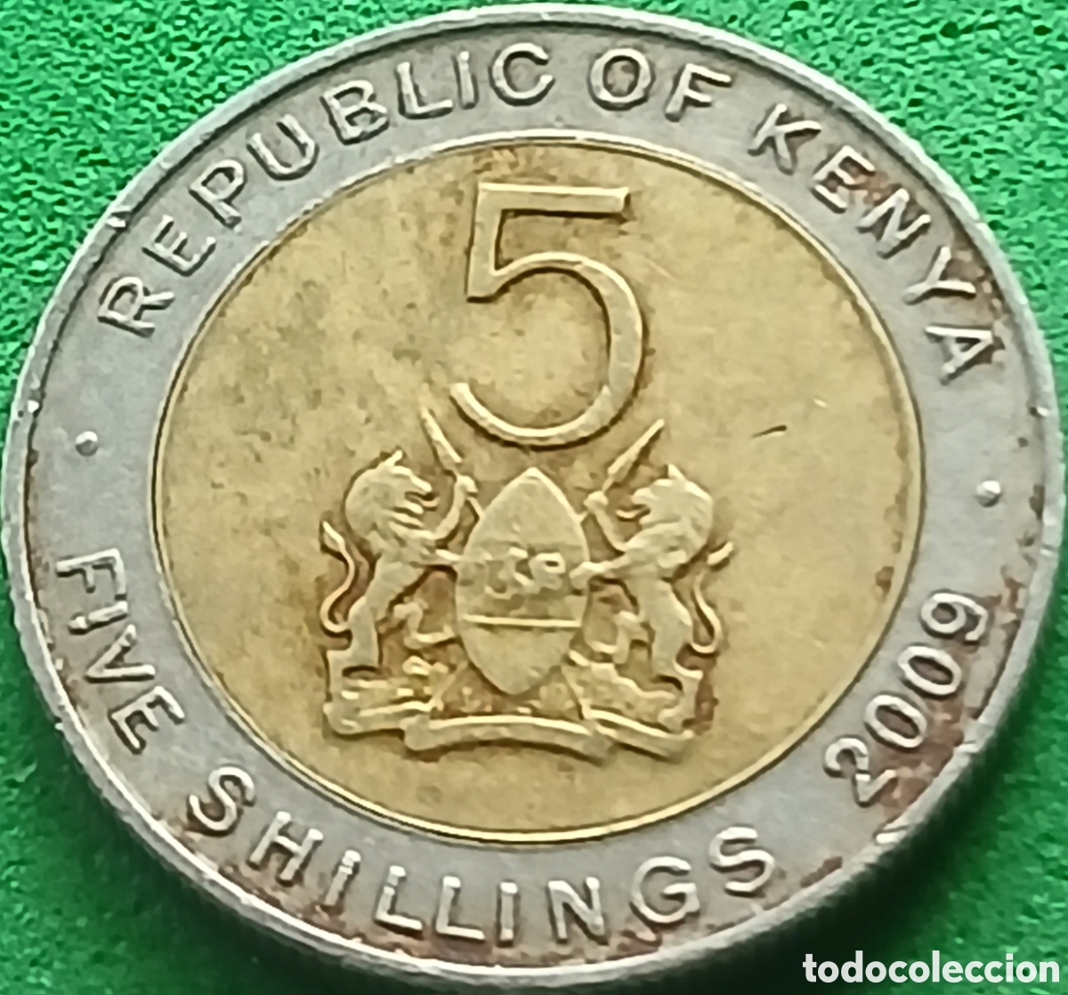 Monedas antiguas de &Aacute;frica: Kenya 5 shillings 2009 km#37.1