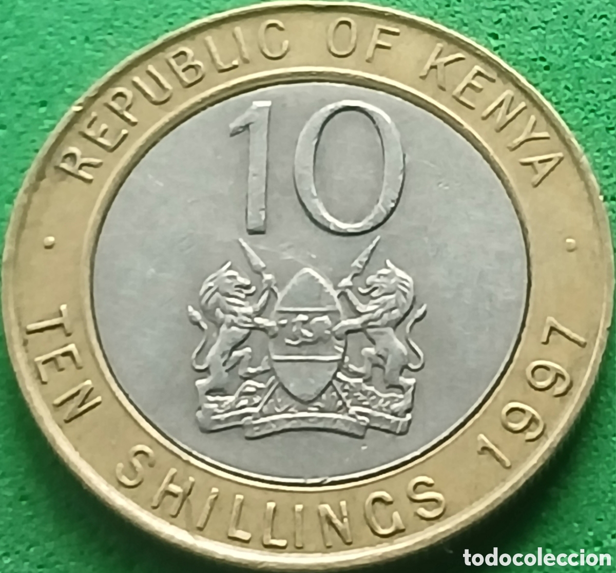 Monedas antiguas de &Aacute;frica: Kenya 10 shillings 1997 km#27