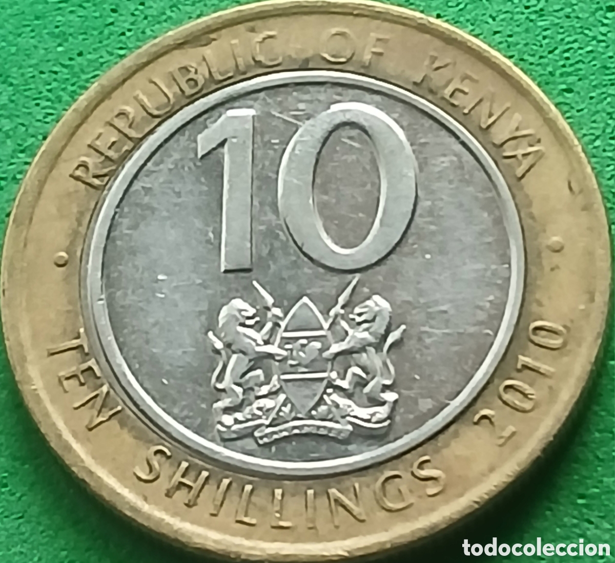 Monedas antiguas de &Aacute;frica: Kenya 10 shillings 2010 km#35.2