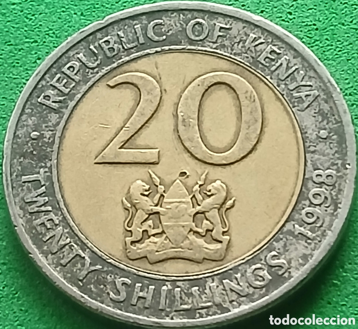 Monedas antiguas de &Aacute;frica: Kenya 20 shillings 1998 km#32