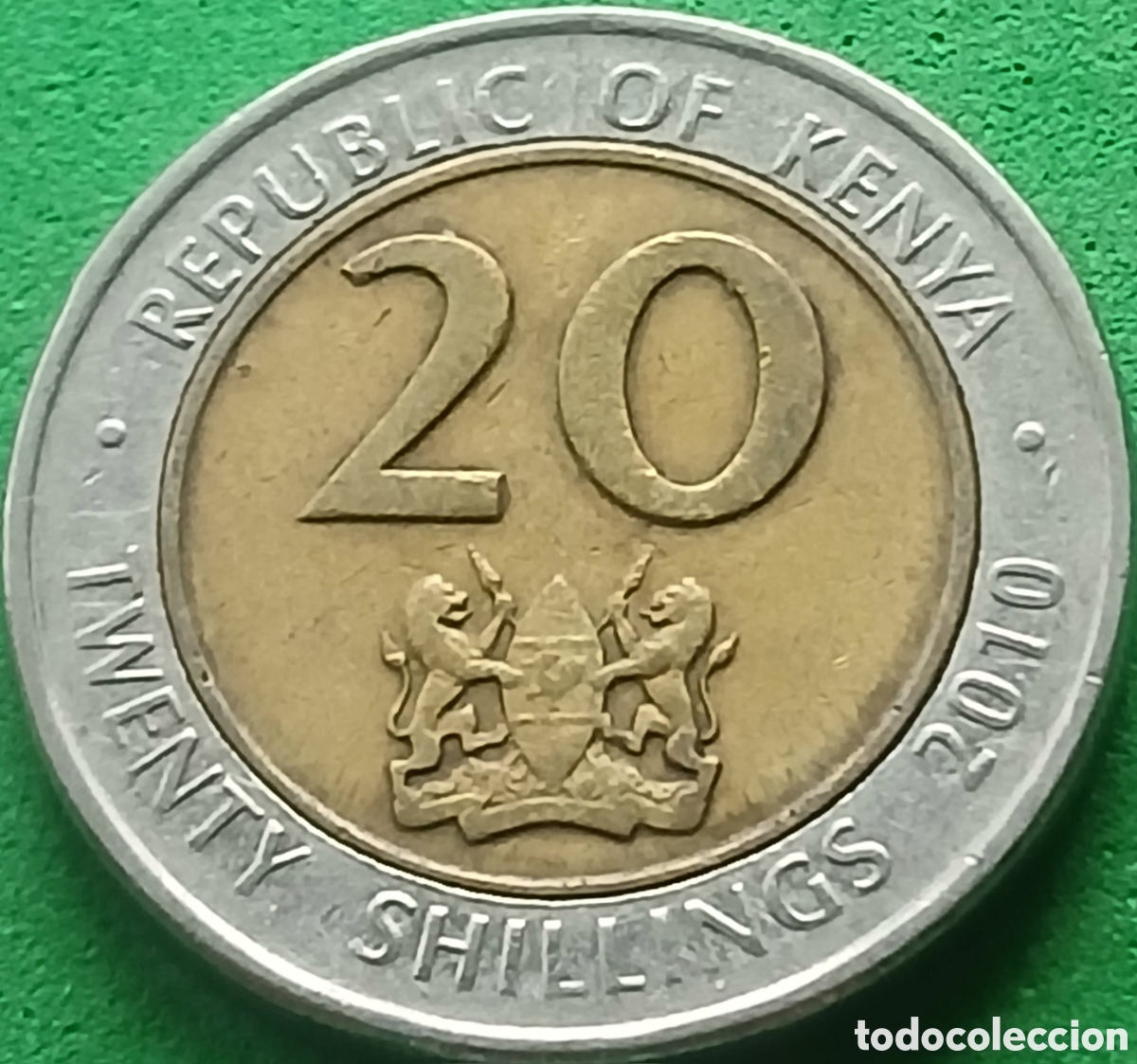 Monedas antiguas de &Aacute;frica: Kenya 20 shillings 2010 km#36.2