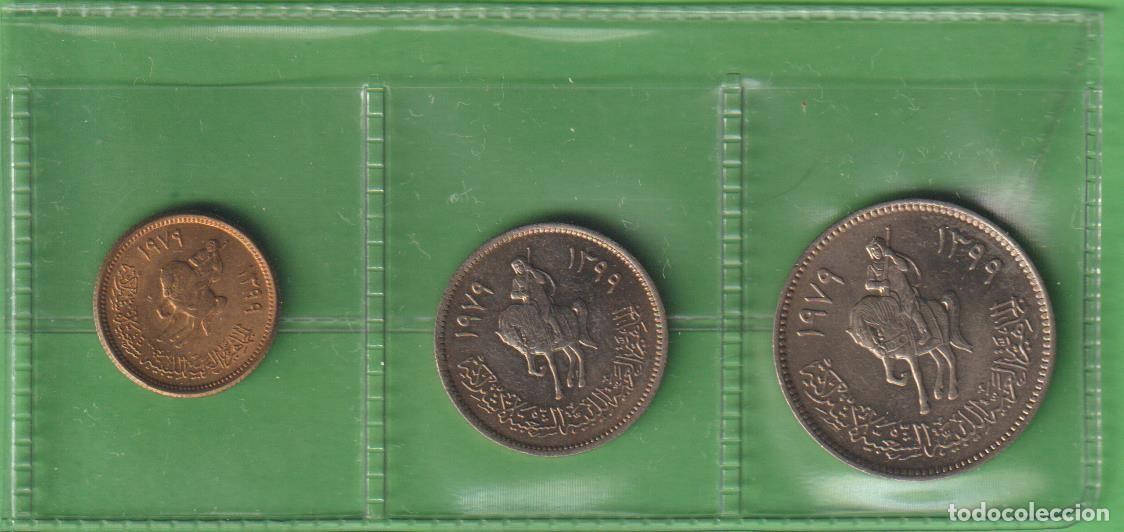Monedas antiguas de &Aacute;frica: MONEDAS EXTRANJERAS - LIBYA - 1-10-y 20 DIRHAMS 1979 - KM-18-20-21 (SC)