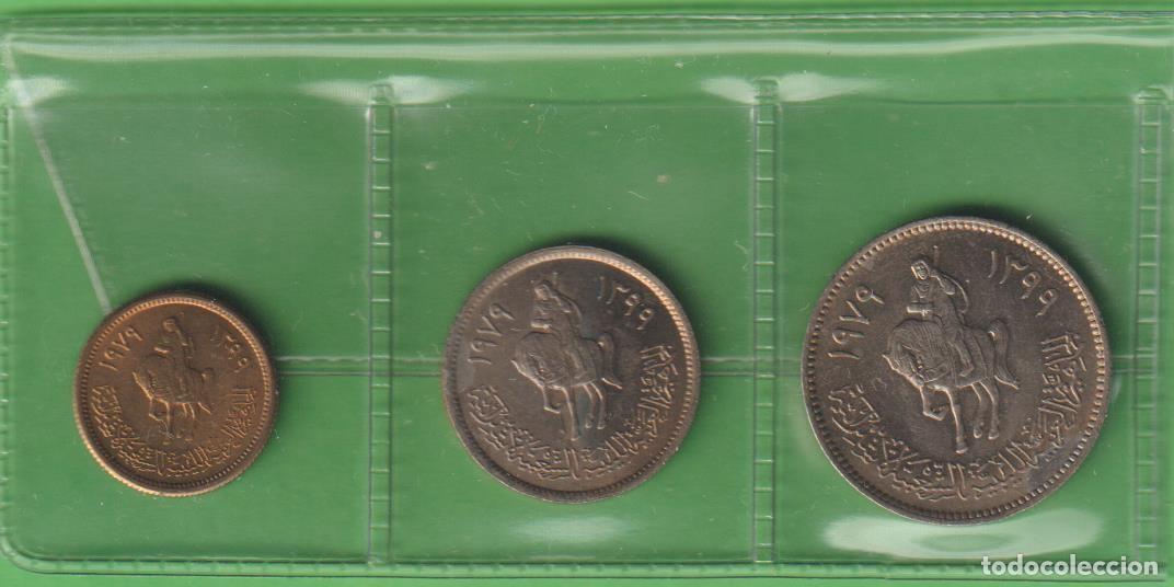 Monedas antiguas de &Aacute;frica: MONEDAS EXTRANJERAS - LIBYA - 1-10-y 20 DIRHAMS 1979 - KM-18-20-21 (SC)
