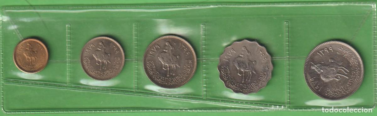 Monedas antiguas de &Aacute;frica: MONEDAS EXTRANJERAS - LIBYA 5 VALORES 1-10-20-50 Y 100 DIRHAMS 1979 - KM-18-20-21-22-23 (SC)