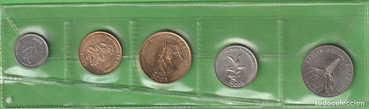Monedas antiguas de &Aacute;frica: MONEDAS EXTRANJERAS - RWANDA - SERIE DE 5 VALORES 1-5-10-25-50 FRANCS 2003 - KM-22 A 26 (SC)