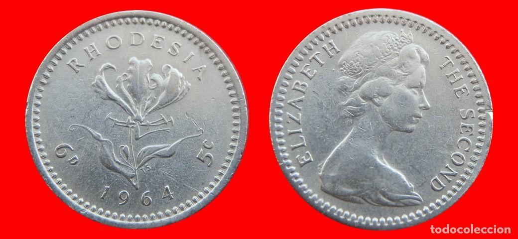Monedas antiguas de &Aacute;frica: 6 PENIQUES 1964 RHODESIA RODESIA-144107