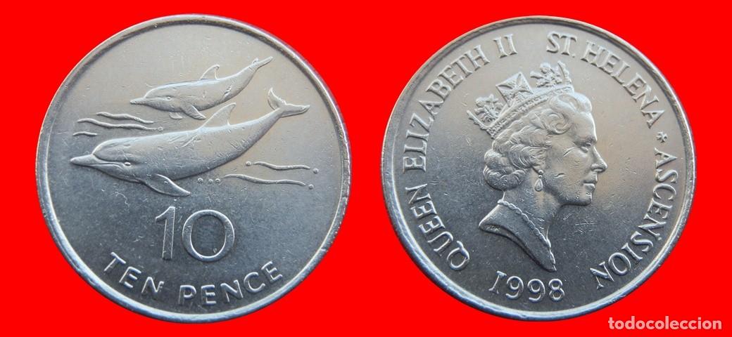 Monedas antiguas de &Aacute;frica: 10 PENIQUES 1998 SANTA HELENA ASCENSION-144111